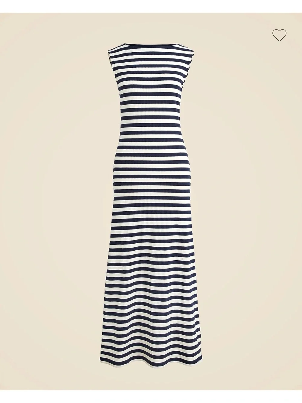 J Crew Knit Boatneck Midi Dress in Stripe, Size Small, NWT